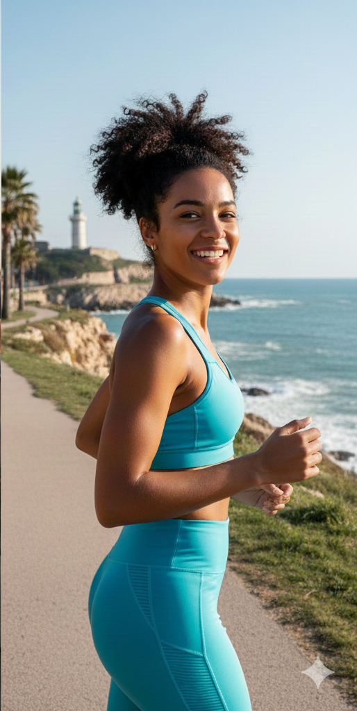 FloraSpring customer success story: 35-year-old woman weight loss transformation results.